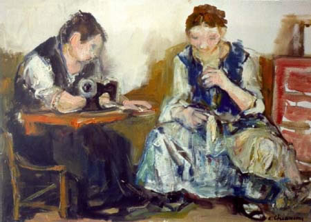 Sartine, 1975, olio su tela, cm 50x70, Bologna, collezione privata